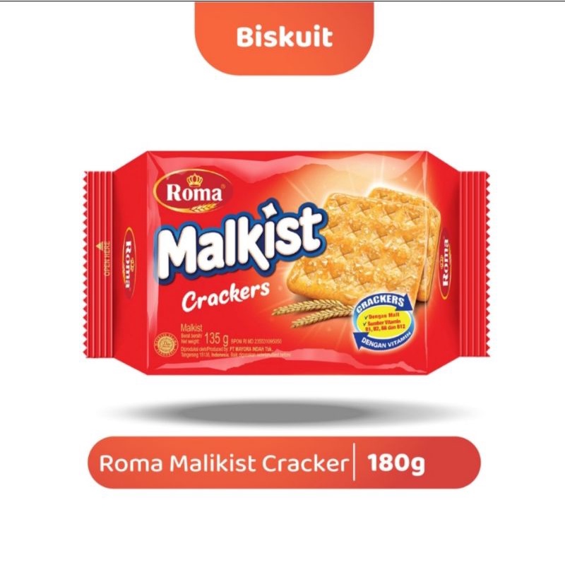 

Roma malkist crackers135gram
