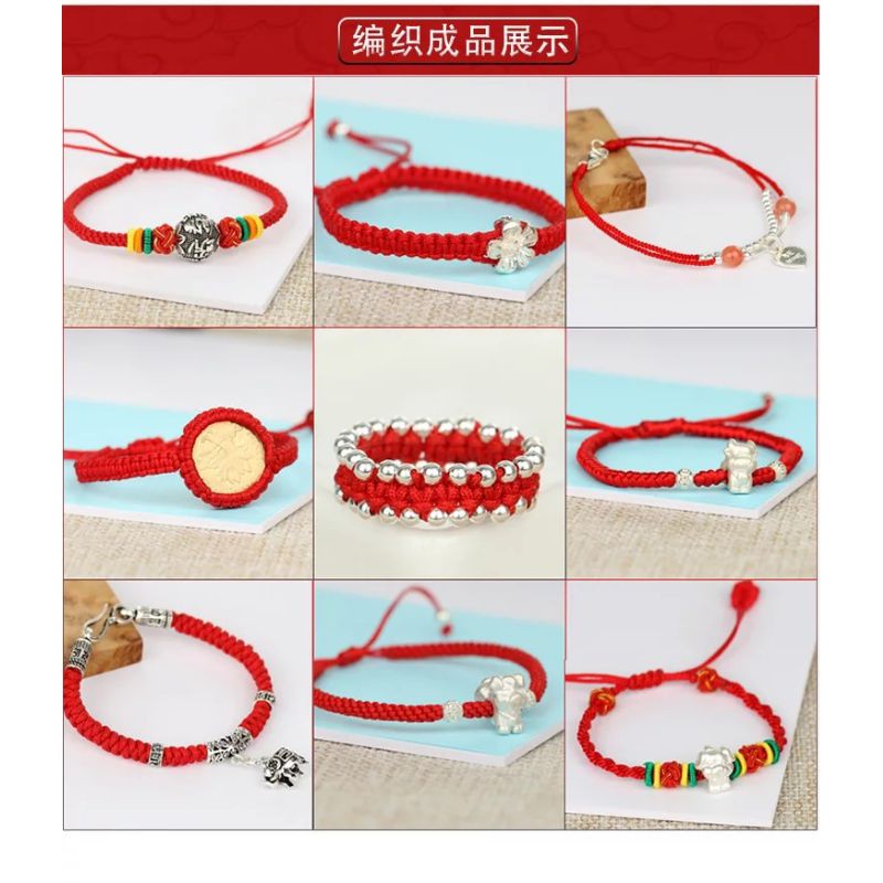 Tali Giok Cina 1mm Macrame Kur Shambala Bahan Membuat Gelang Kalung Kerajinan DIY