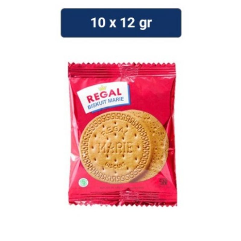 

REGAL MARIE RENCENG 12 GR ISI 10 PCS - BISKUIT TINGGI PROTEIN