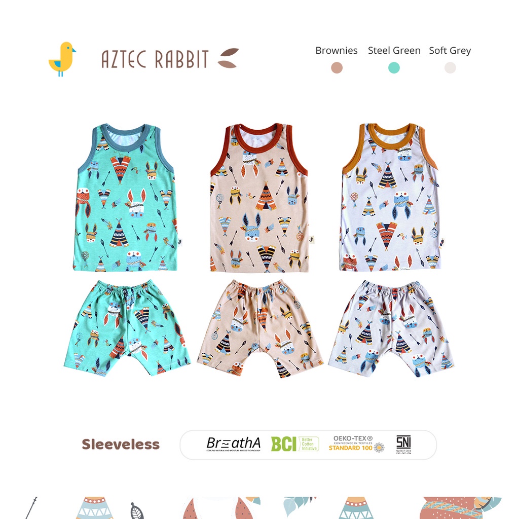 Joel Setelan Singlet Bayi Anak New Born Katun Motif Laki Laki Perempuan SNI