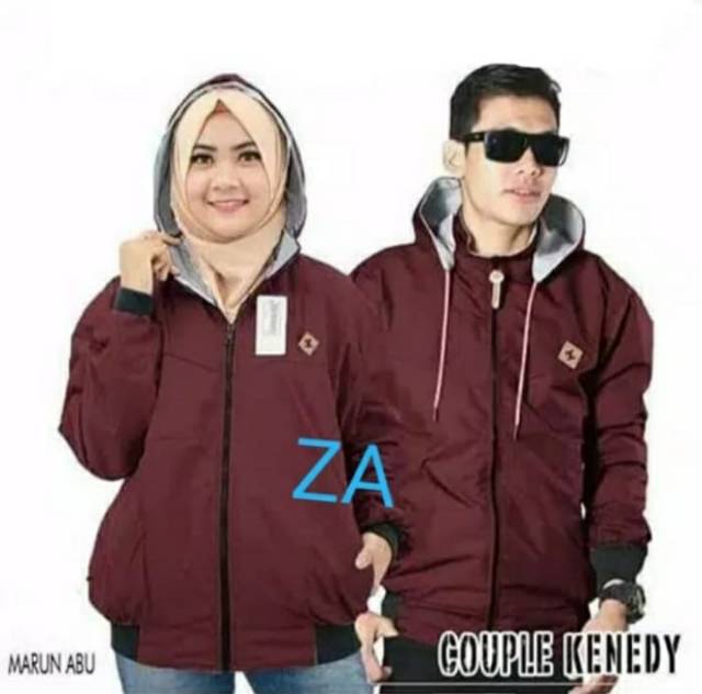 JAKET CEWEK COWOK BOLAK BALIK COUPLE BB SEPASANG DAPAT 2 JAKET