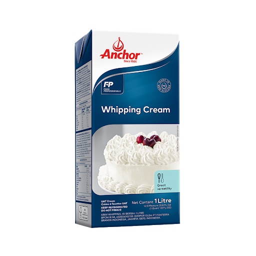 Jual 1222 Anchor Whipping Cream 1 liter Cair Whip Cream 1 ltr Heavy