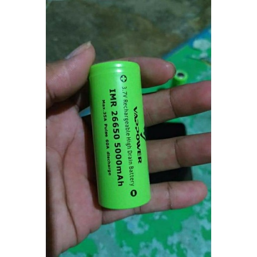 Battery Baterai Batere 26650 Vappower 5000mAh 60A ORIGINAL ya gaes..(bukan AWT)