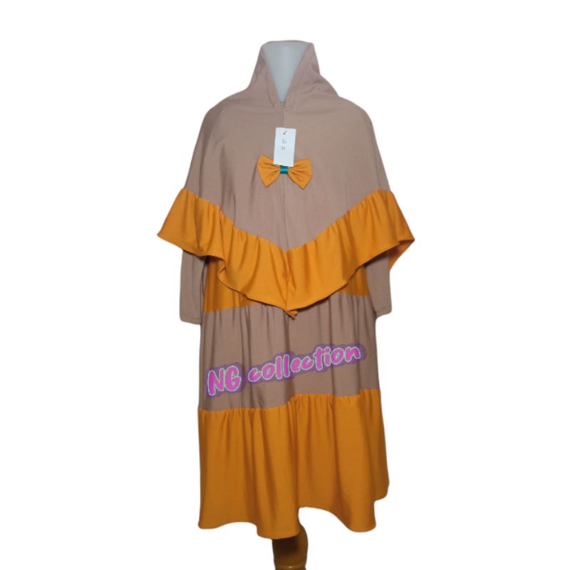 Gamis Jersey Anak 3-5 tahun / gamis terbaru /gamis renda / gamis canda susun