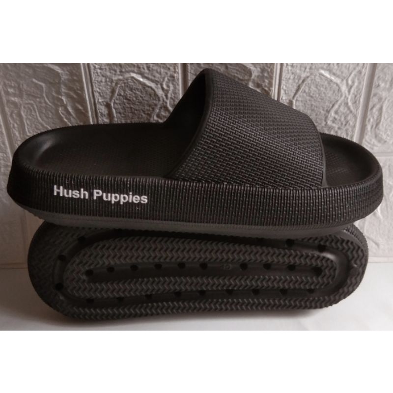 Sandal Hush Puppies Pria/Wanita Slip On Sendal Rumah Hotel Sendal Kamar Mandi Empuk Anti Slip Korea Style