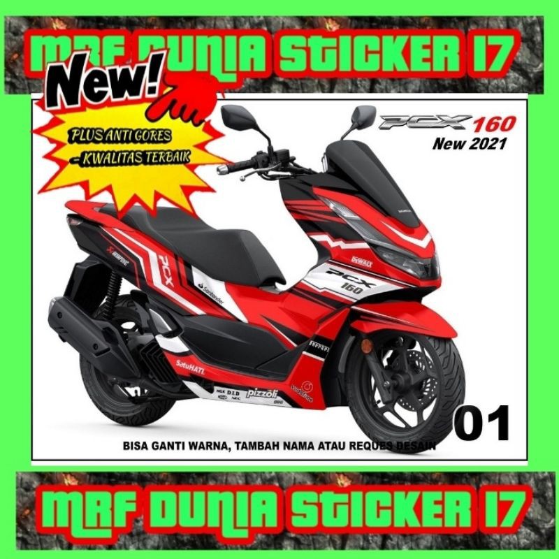 Sticker decal Honda PCX 160 Full Body decal Honda PCX NEW 160 Full body Sticker PCX 160 Full body 01