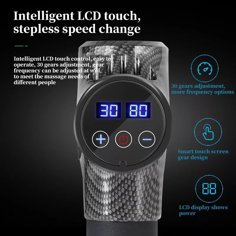Alat pijat relaksasi/massage Gun massanger terapi alat terapi 16.8V 30 kecepatan