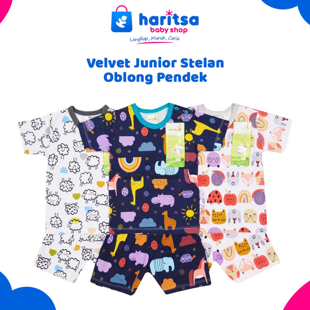 Velvet Junior Setelan Oblong Lengan Pendek