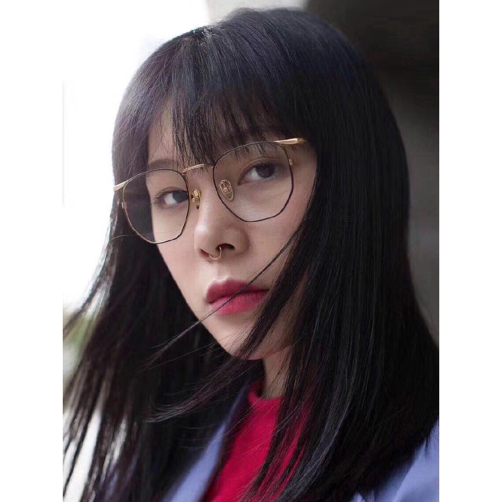 (YUZHU) COD Besi Frame Kacamata Anti Radiasi Wanita Square Small Kacamata Korean Gaya Eyeglasses