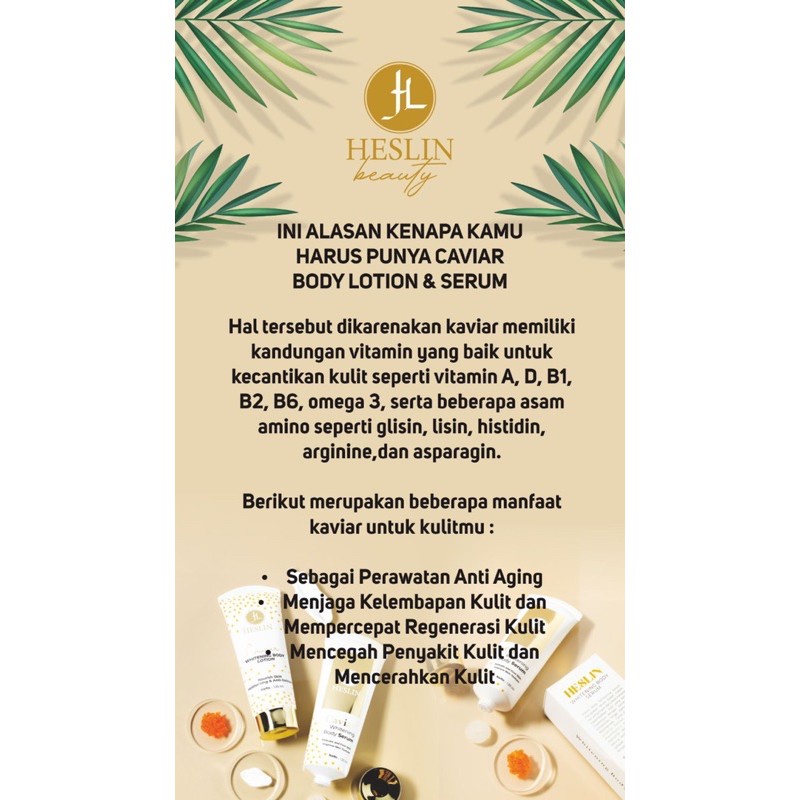 Serum Body Lotion by Heslin Beauty