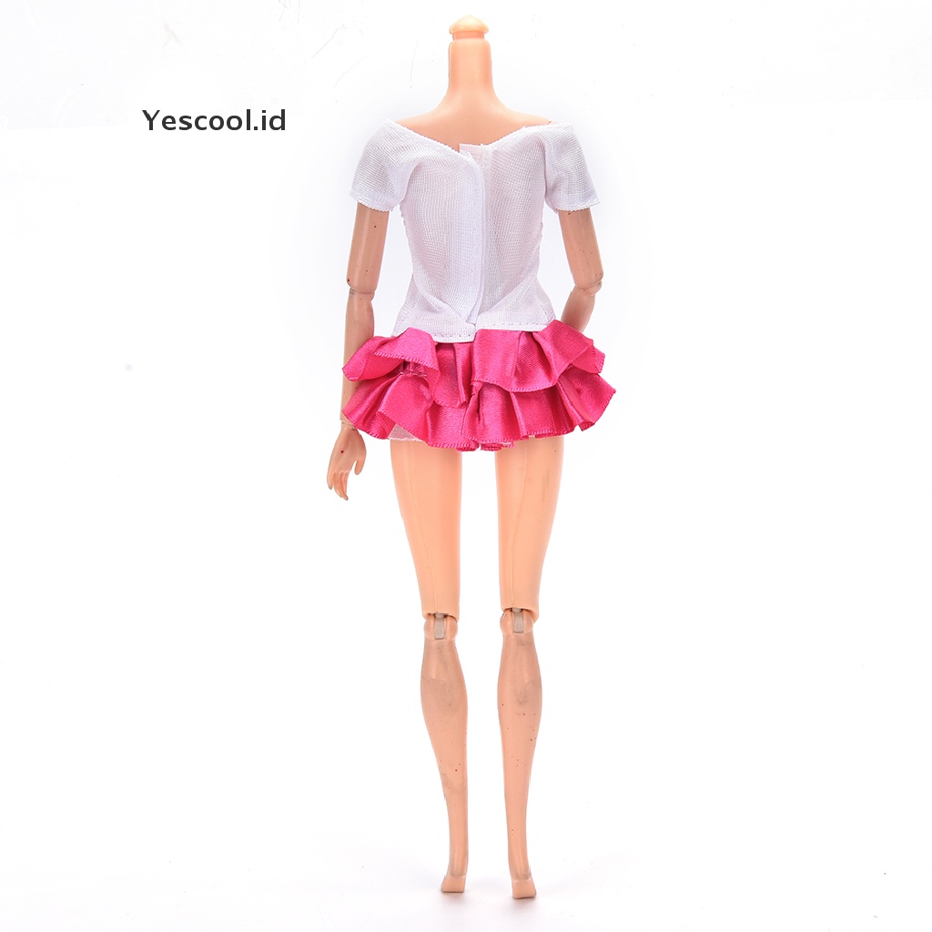 【Yescool】  Fashion Handmade Dresses Clothes For Barbie Doll Style Gifts Random Set hot .