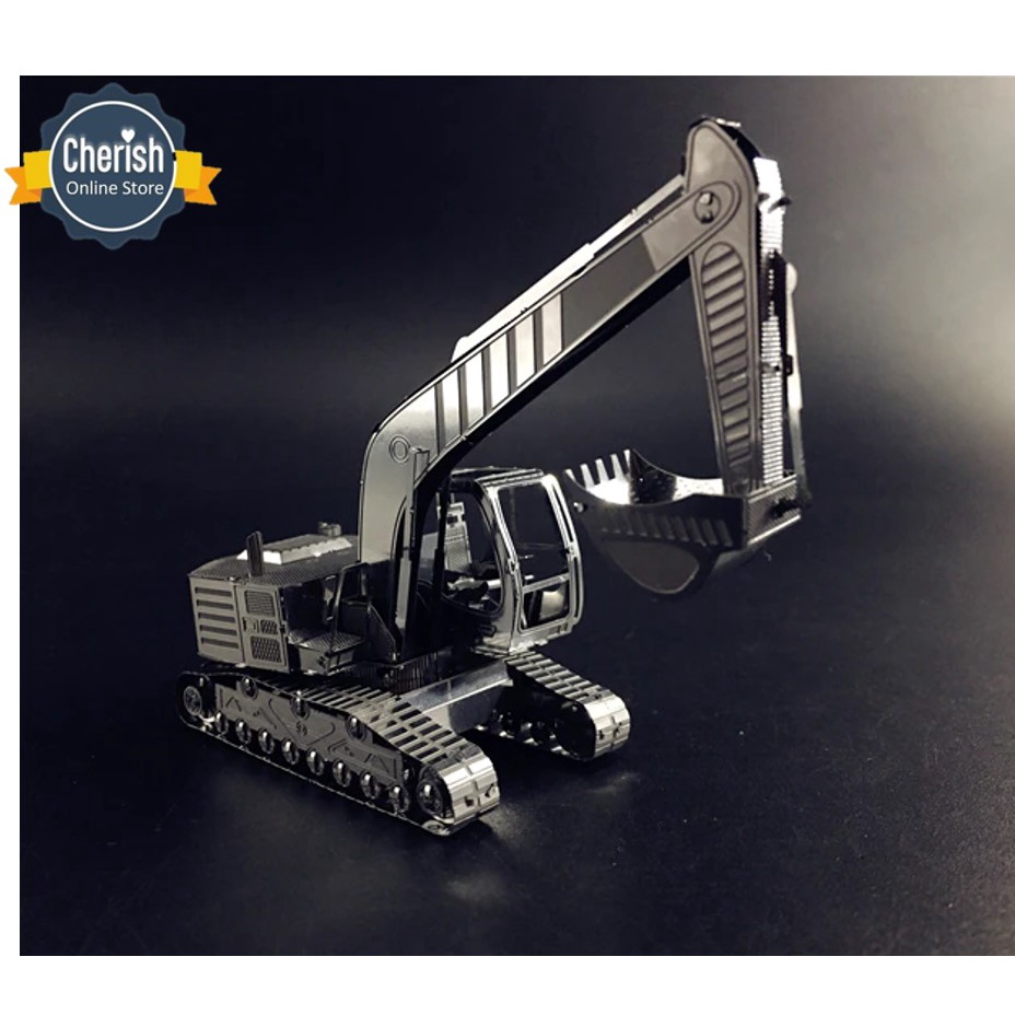 3d Metal Puzzle EXCAVATOR | Miniatur Kendaraan Konstruksi MB-156