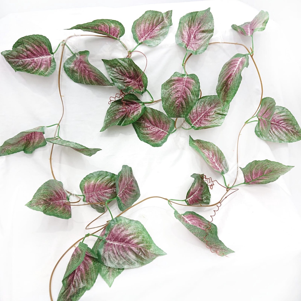 Daun Rambat Plastik Tanaman Hias Urai Juntai Gantung Ornamen Pajangan Dekorasi Dinding Rumah Indoor Artificial Daun Satu7an PBP103