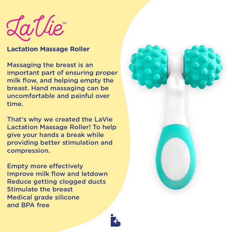 Lavie Lactation Massage Roller - Teal | Pijat Payudara