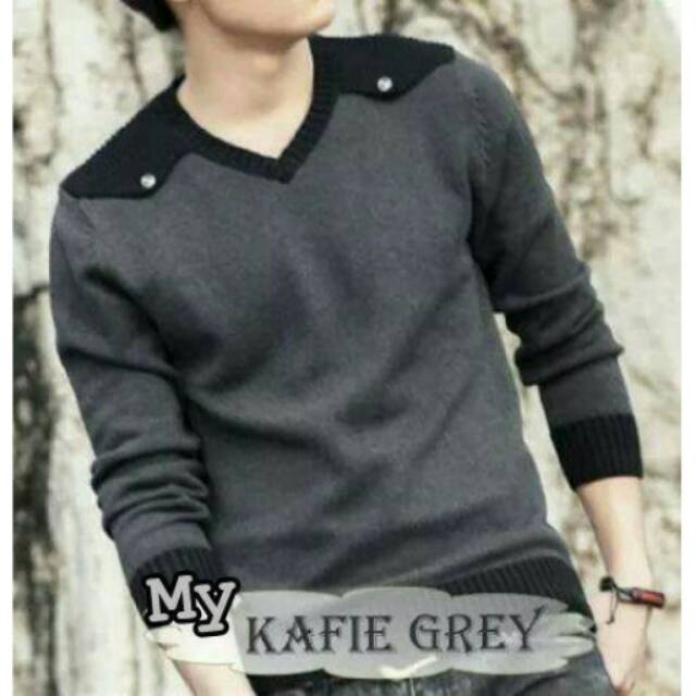 Sweater rajut korea pria