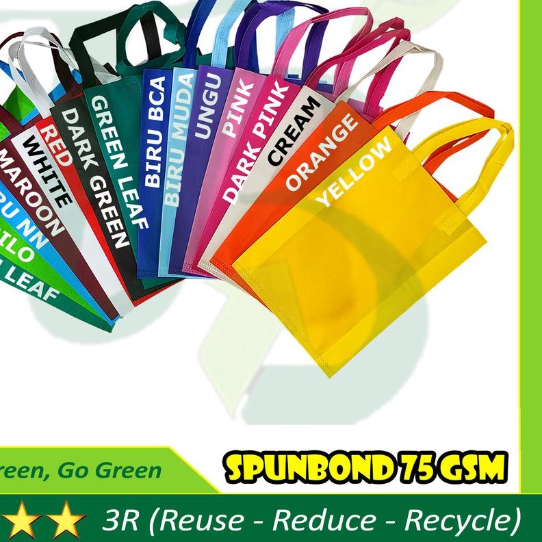 

✶ Goodie Bag ECO CAKE tas kue nasi kotak 23x23x24cm Spunbond Bukan Paperbag kardus box ➺