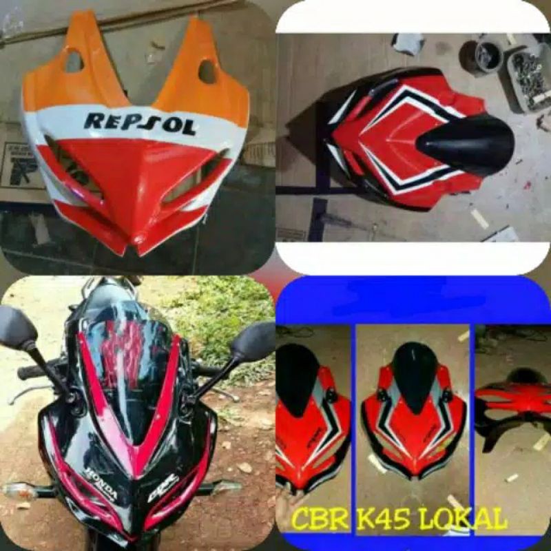 Kedok Headlamp + Visor  CBR150 K45 Lokal Model CBR250