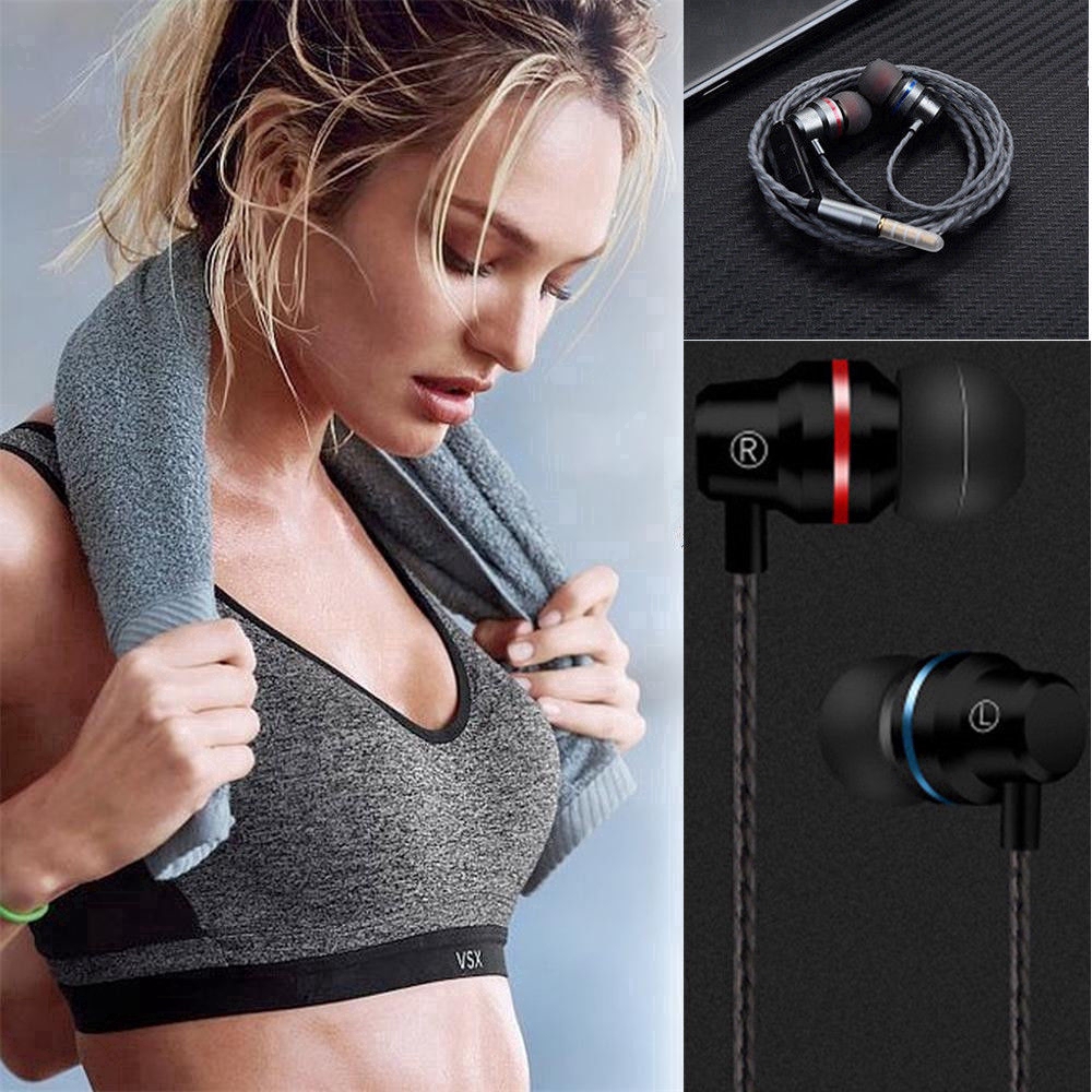 Earphone In-Ear 3.5mm Super Bass Stereo dengan Mic