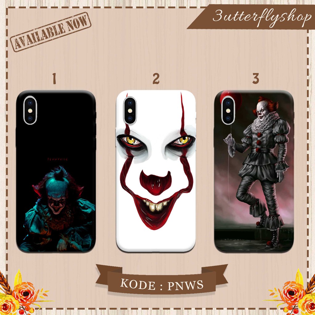 [SILIKON] Pennywise casing case HP xiaomi samsung iphone oppo vivo realme redmi meizu asus