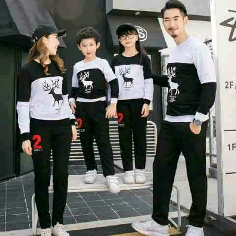 SWEATER COUPLE SWITER PASANGAN SWEATER KAPEL RUSA