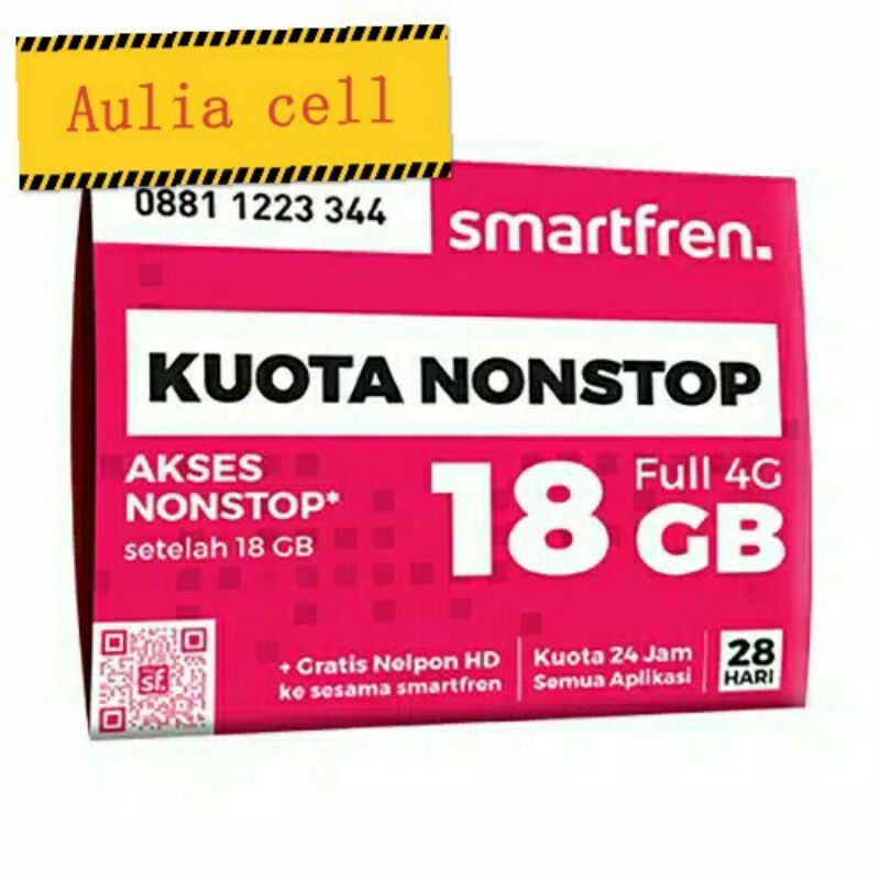 Perdana smartfren 18 GB Nonstop