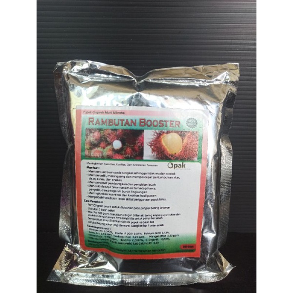 Pupuk Ampuh Booster Rambutan Perangsang Buah Rambutan Anti Rontok - Pupuk Buah