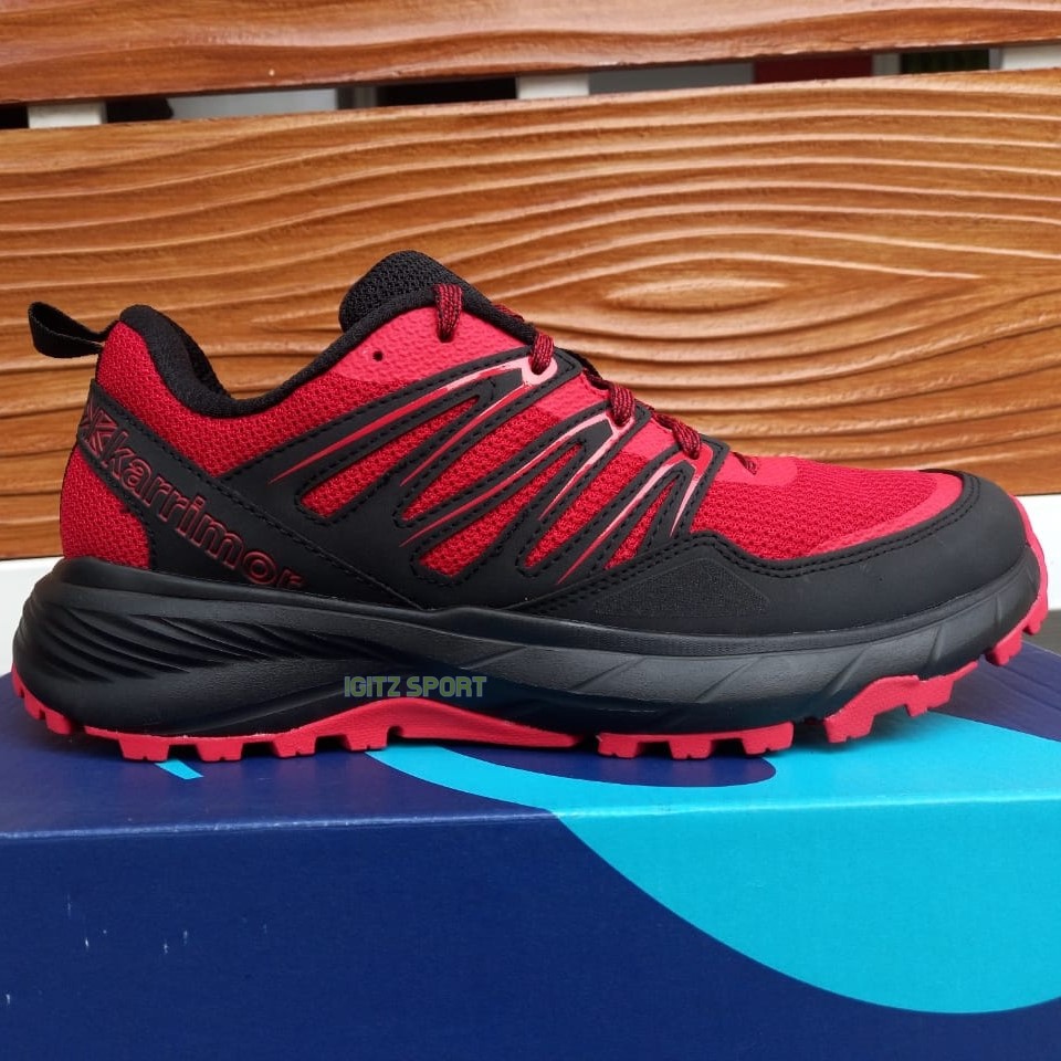 SALE  Sepatu Trail Run KARRIMOR CARACAL TR 10 Red/Black Original