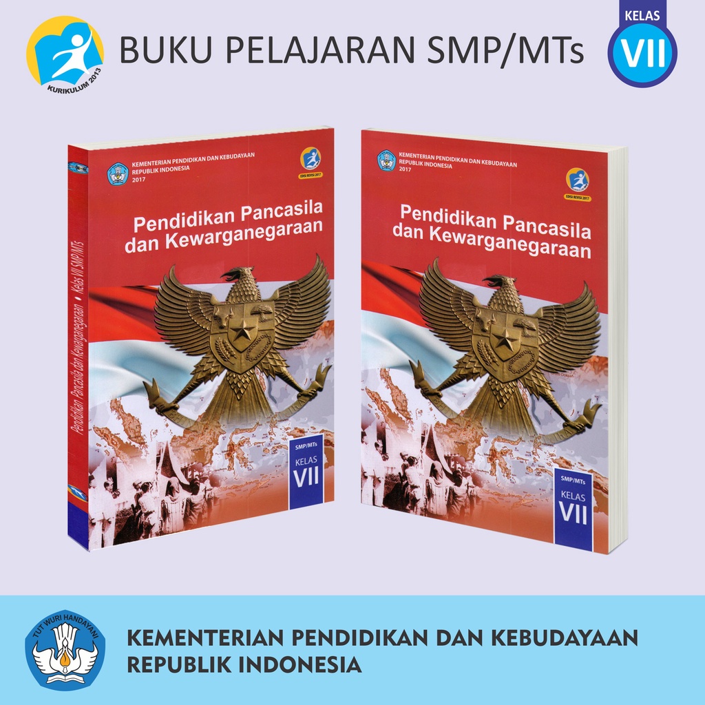 Buku Pendidikan Tingkat SMP MTs Kelas VII Matematika Bahasa Inggris Indonesia Penjaskes Seni Budaya IPA IPS Prakarya-5
