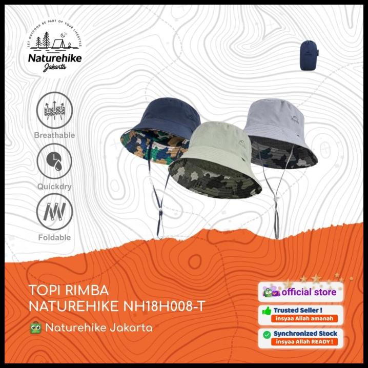 Topi Rimba Naturehike Nh18H008-T Hiking Bucket Mancing Outdoor