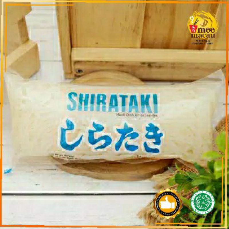 Mie Shirataki Basah | Wet Shirataki Kwetiau Noodle | 350gram | Halal MUI Diet Keto NoGluten Konnyaku