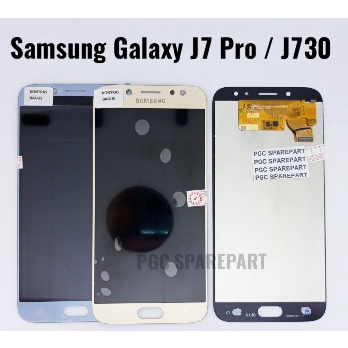 Layar LCD TS Touchscreen Fullset Samsung J7 PRO 2017 J730 OLED2 BLACK BLUE GOLD