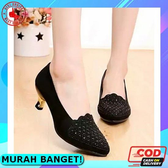 Hils Wanita Hills Hells Haihils Haihil Sepatu Hak Pesta Import Te Zc988 Hak Tahu Pita Dv Wn03 - Hit 