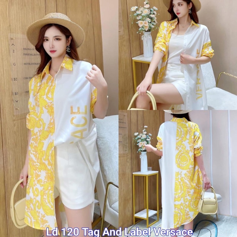 dress kerah wanita premium