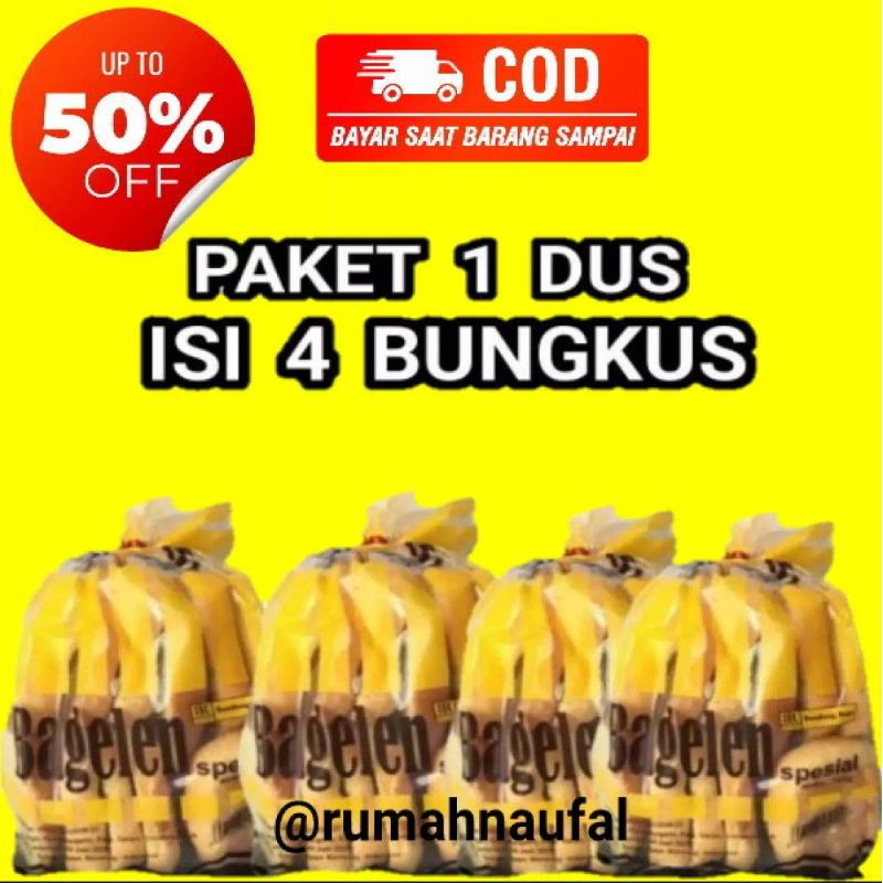 PAKET 4 PACK ROTI BAGELEN BANDUNG / ROTI BAGELEN 4 BUNGKUS /KUE KERING BAGELEN