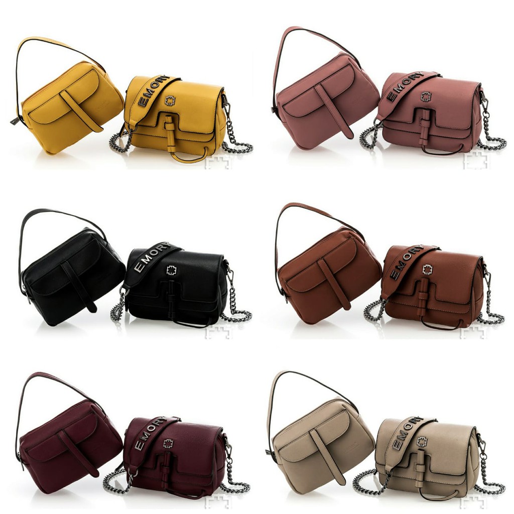 TAS ORIGINAL EMORY 3310 MIYA | TAS SLEMPANG EMORY MINI 2 IN 1 | TAS WANITA IMPORT KUALITAS ORI 100%