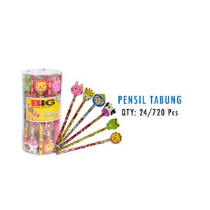 big pensil 2b topper - 888 pensil + penghapus lucu