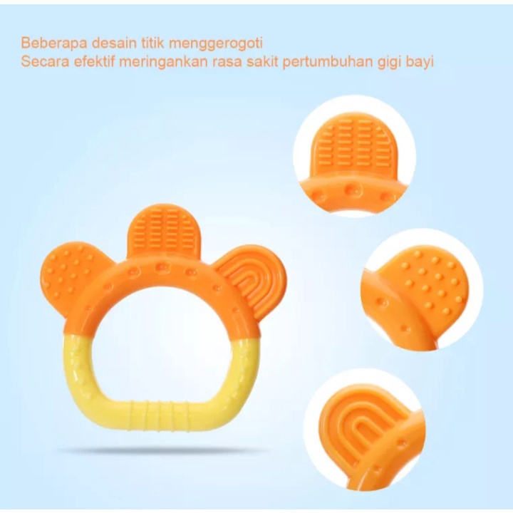 Gigitan Bayi Silicone Mainan Baby Teether Bayi Buah MURAH Perlengkapan Baby Newborn Lucu Aksesoris