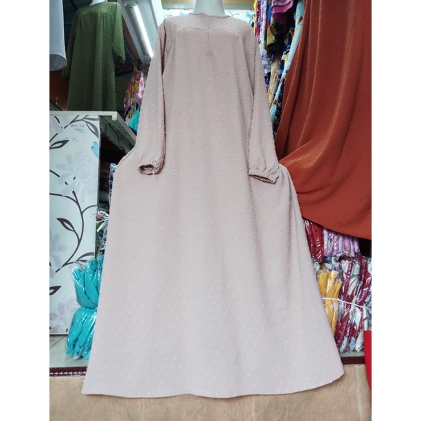 Gamis Crinkle Rubiah Ori warna coksu