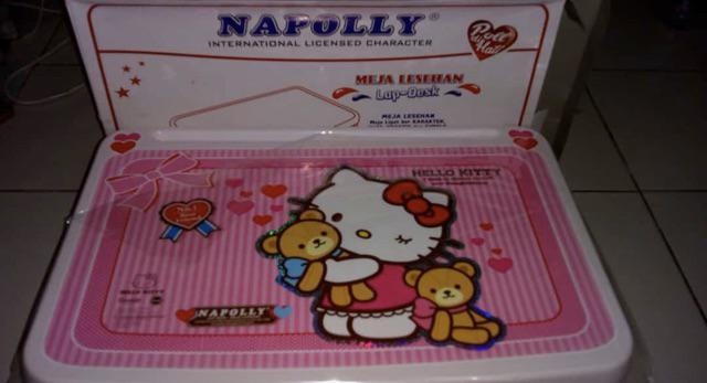 Meja Lipat Belajar Anak Lesehan Karakter Hello Kitty Napolly
