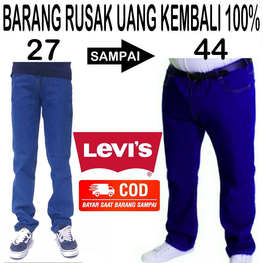 Celana Jeans Levis Pria Panjang Regular/Standar