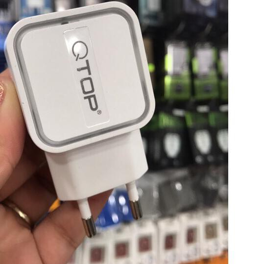 &&*_*&& Batok Charger QTOP LED 3.5 A 2USB / Kepala Charger QTOP LED 3.5A 2USB