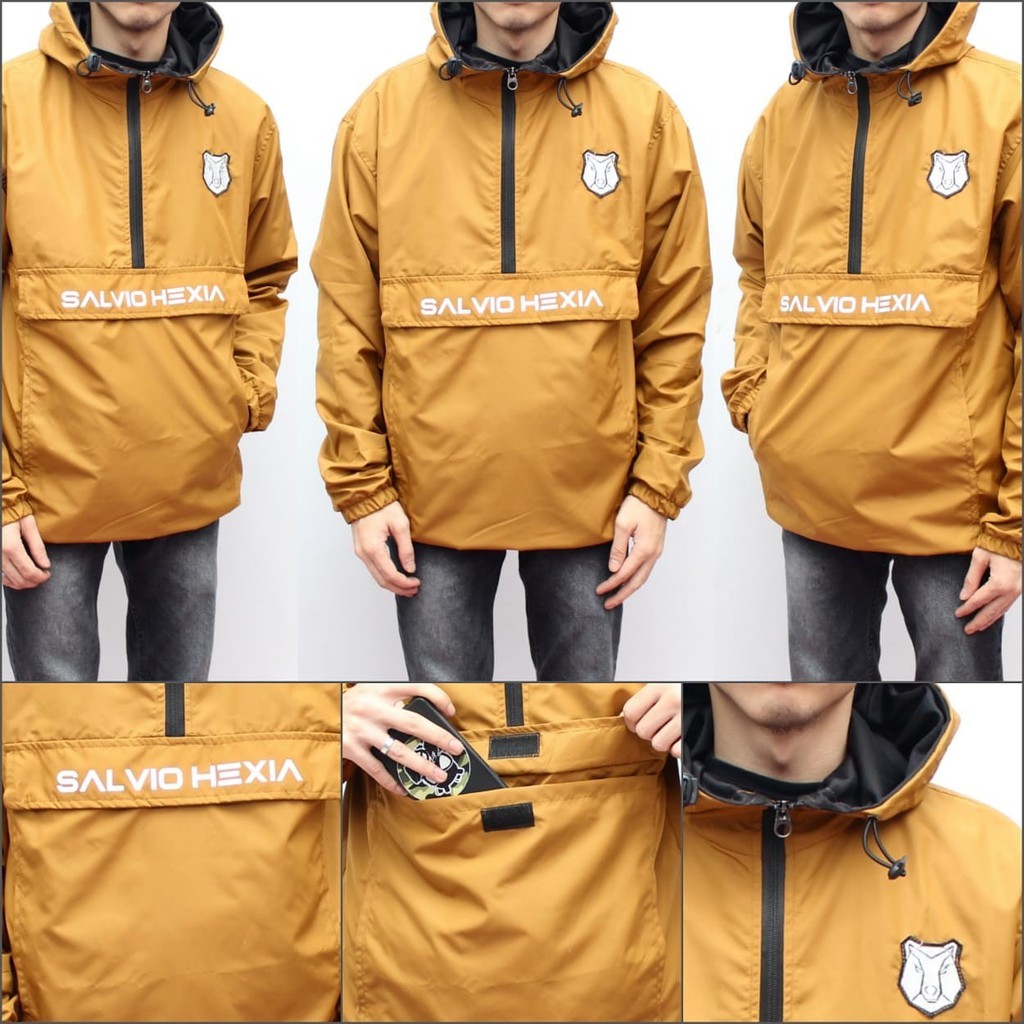 Jaket Cagoule Salvio Bear Original Mustard - Jaket Tracker Waterproof Yellow Mustard