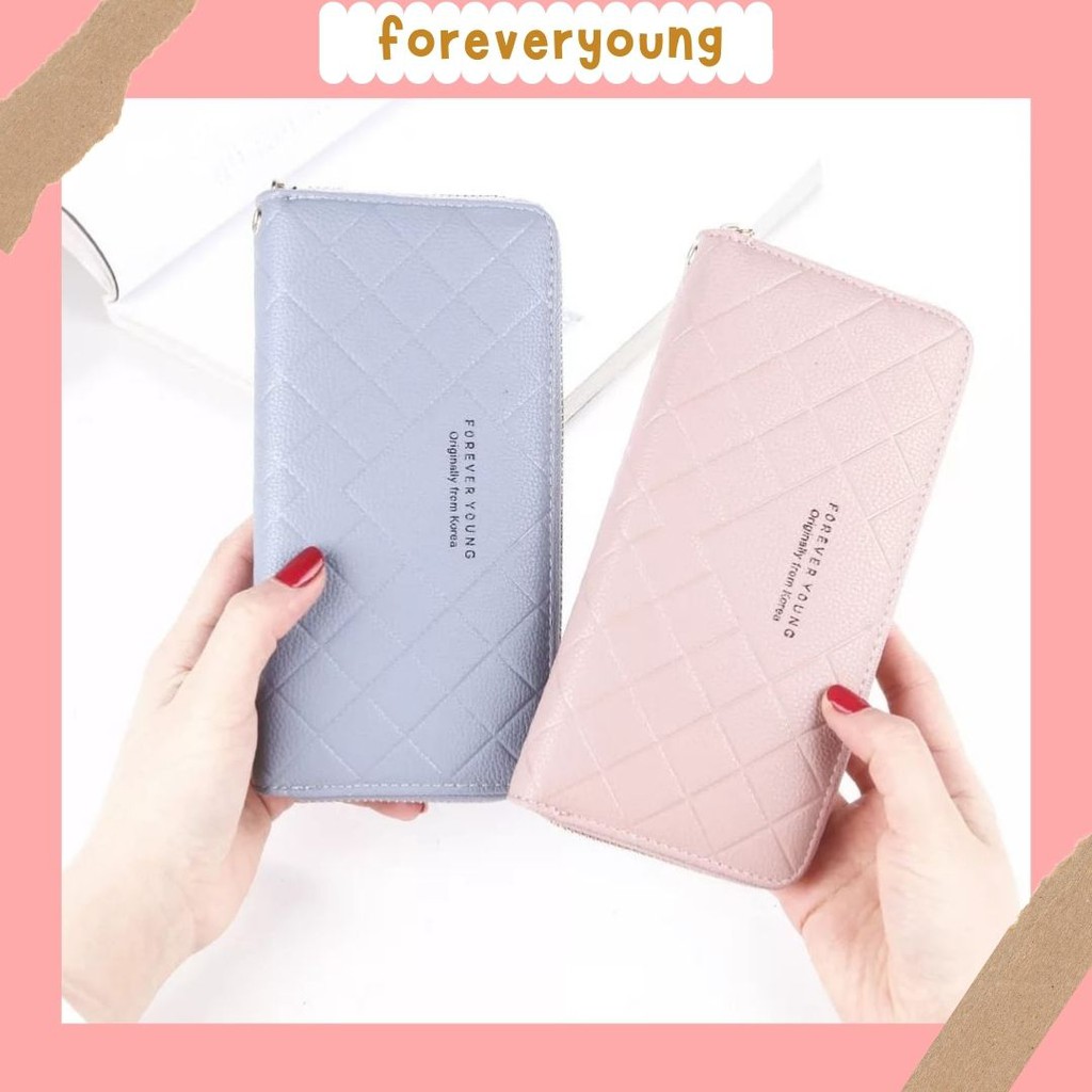 {FY} Dompet import Dompet Wanita Panjang/Dompet murah dompet pria wanita Real Pict Dompet Cantik