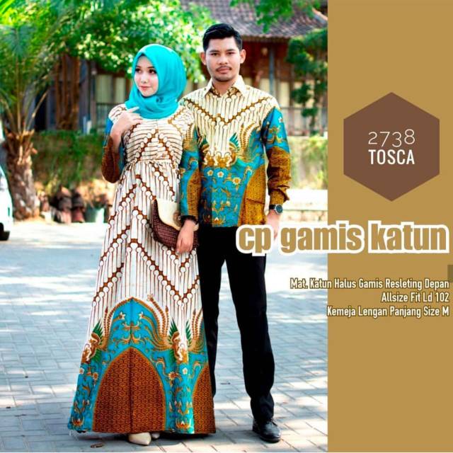 GROSIR BATIKCOUPLE GAMIS KATUN