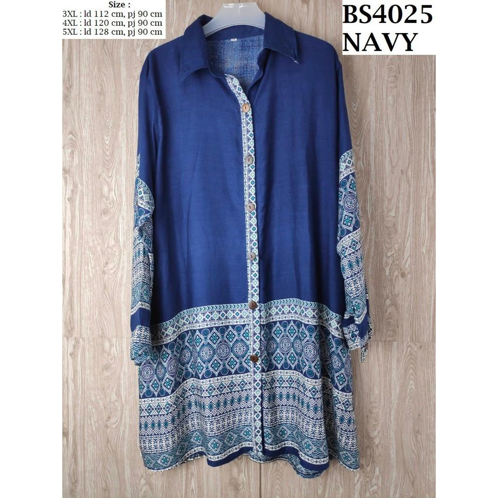 BT - KEMEJA TUNIK RAYON WANITA (MOTIF HALWAH)