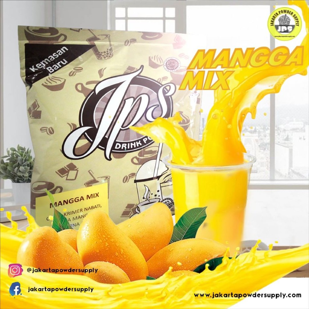 

Bubuk Minuman / Powder Drink / Bubble Drink Rasa Mangga Mix Gula