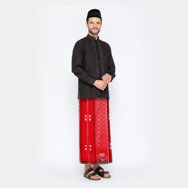 Sarung BHS Classic Silver Motif Songket Berlian Merah