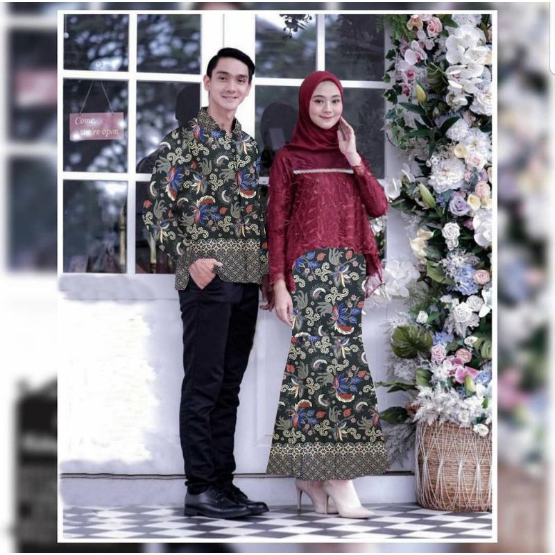 CP AYODIA COUPLE BATIK MUTIARA, MOSCREPE PRADA, GAMIS HIJAB MUSLIM, MAXY DRESS