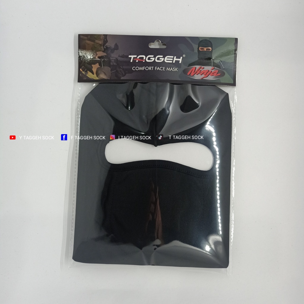 Harga 12 pcs | MASKER NINJA HITAM POLOS | MOTIF TENGKORAK | MOTIF LORENG