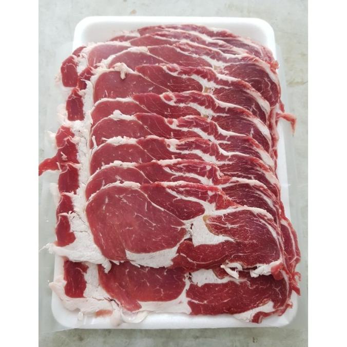

Sukiyaki Fat - Yakiniku Shabu - Daging Sapi Slice Tipis 1Kg Mr.Store83